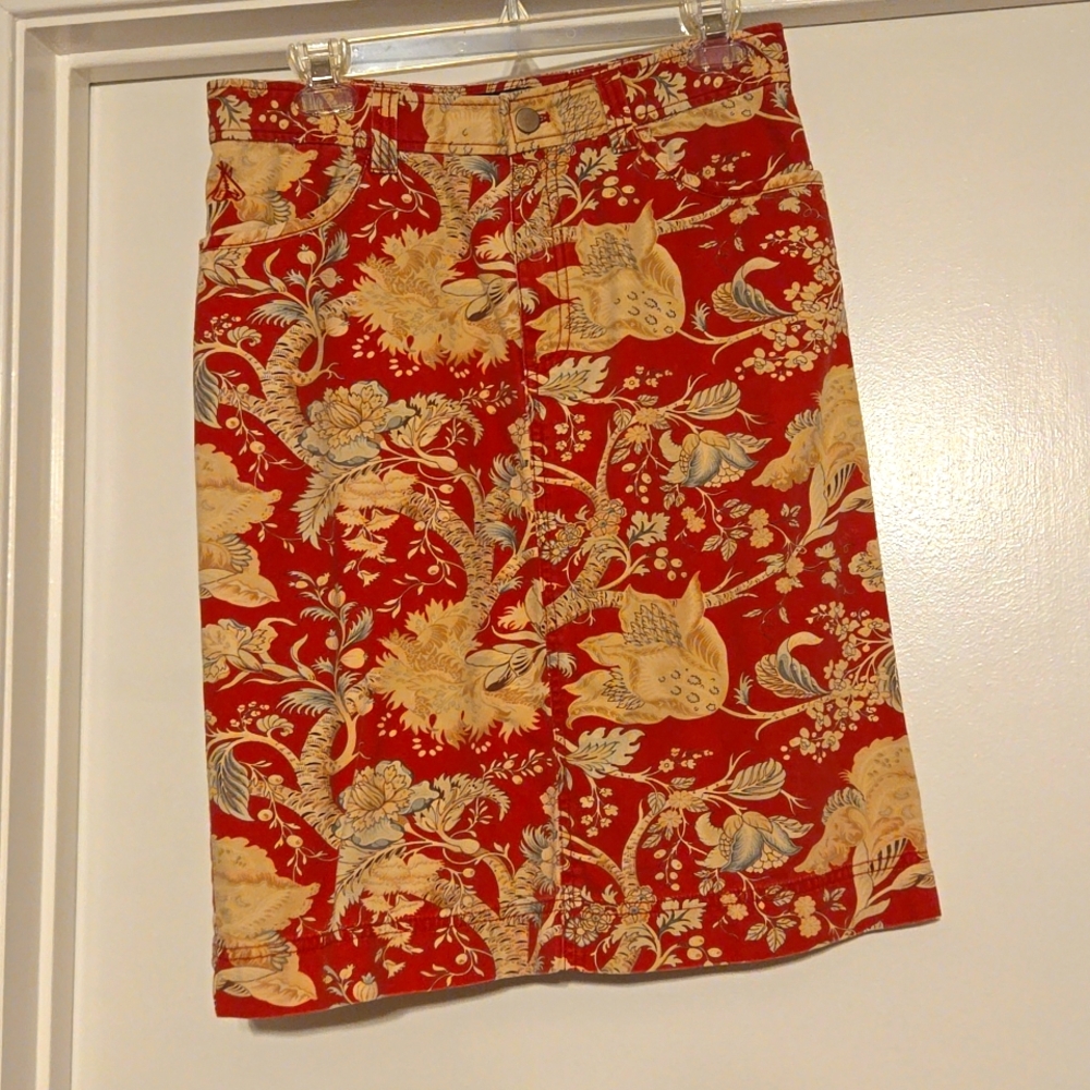 Pendleton cotton skirt, size8